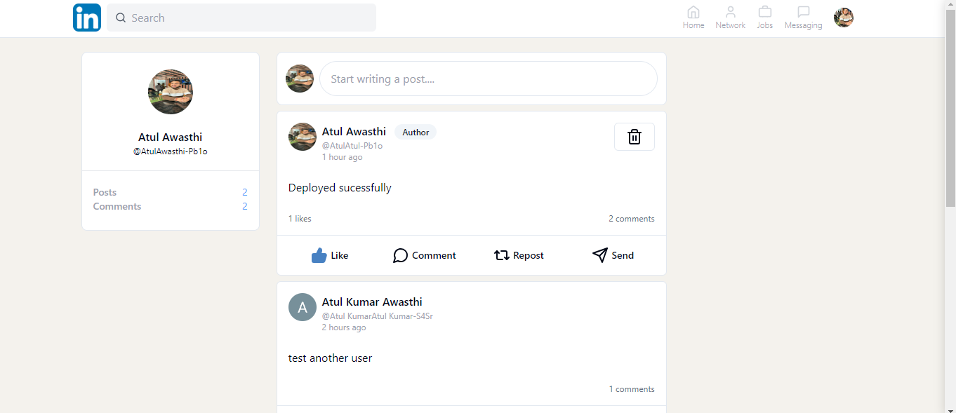 SocialFeed 2.0 (Next JS, Clerk, MongoDB, Tailwind CSS)
